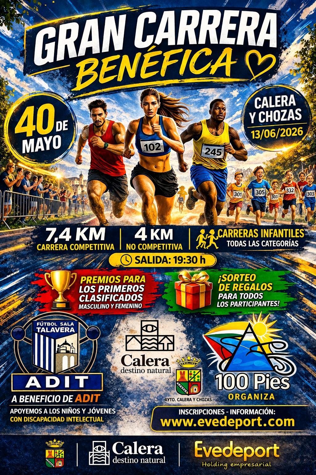 Gran carrera benéfica "40 DE MAYO"