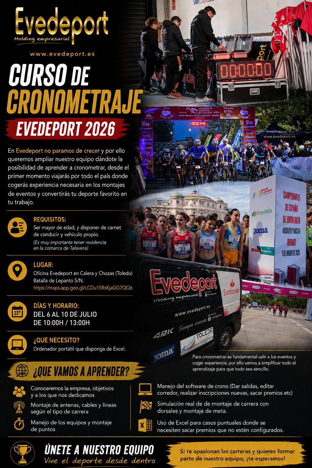 Curso de cronometraje EVEDEPORT 2026