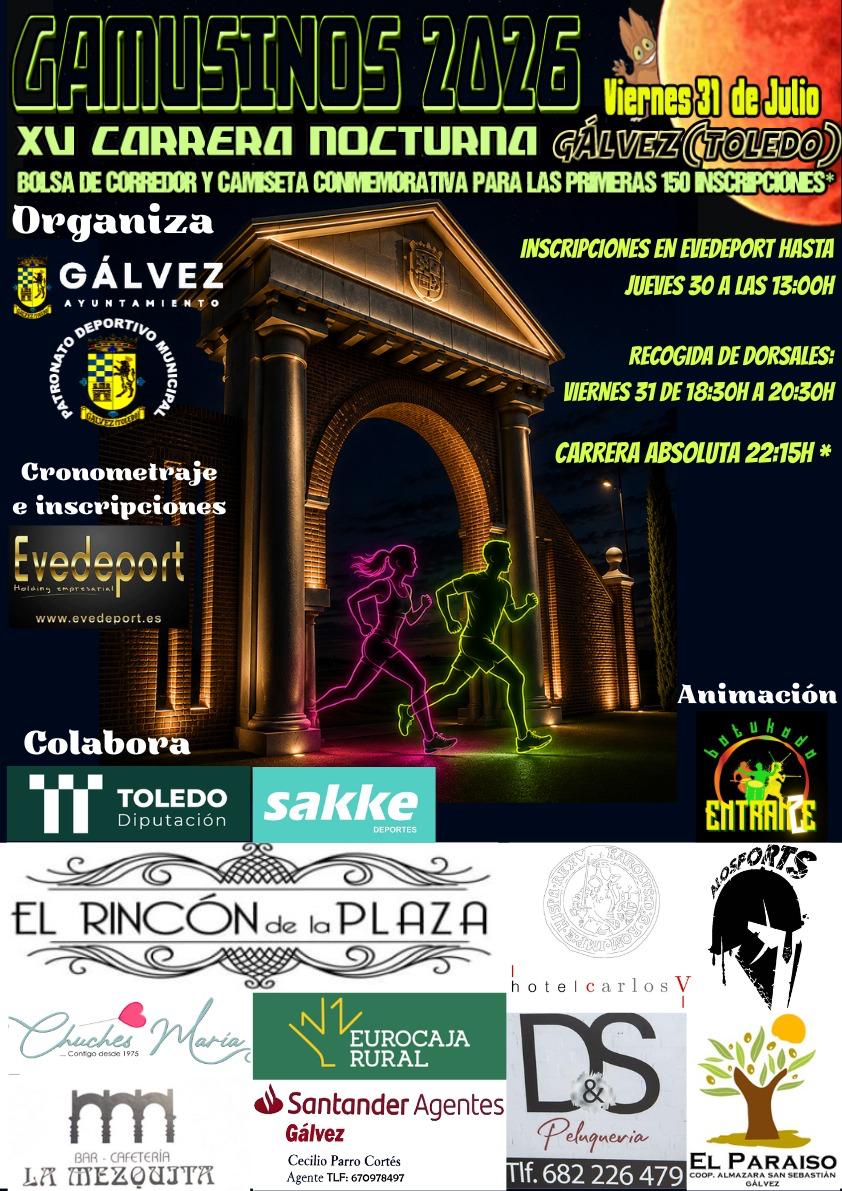 XV Carrera nocturna "Gamusinos 2026"