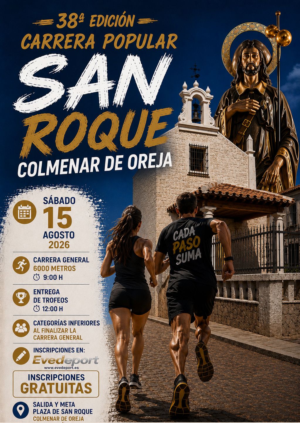 XXXVIII Carrera popular de San Roque 2026 "Colmenar de Oreja"