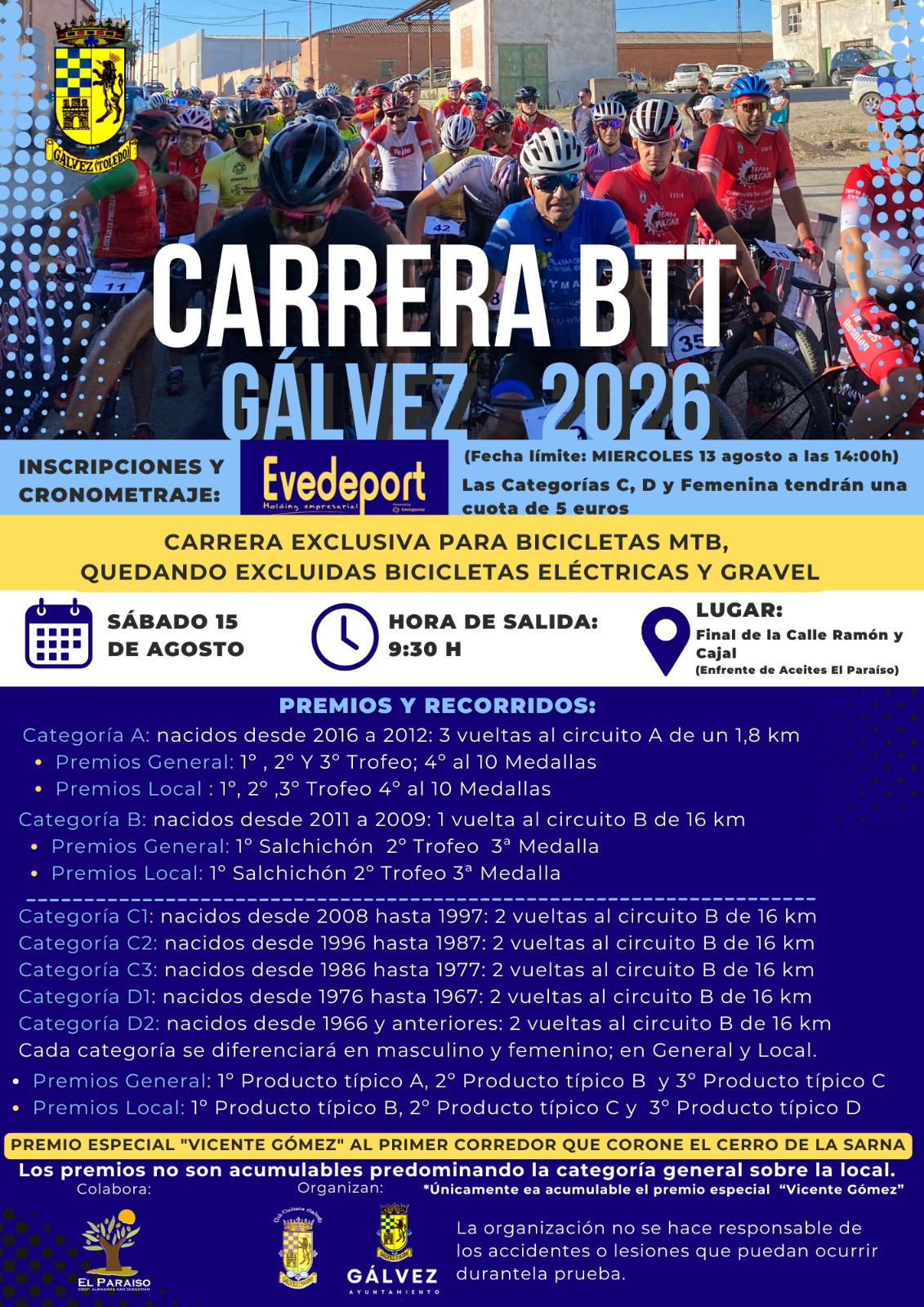 Carrera BTT Galvez 2026